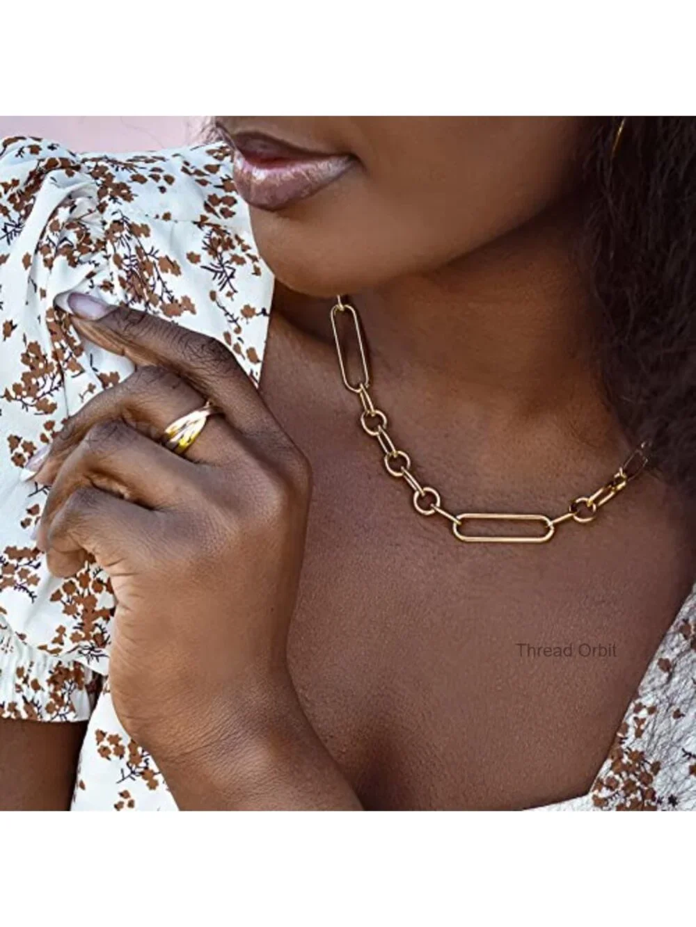 Tricolor Criss Cross Stackable Rings for Women, Non Tarnish Trinity Interlocked